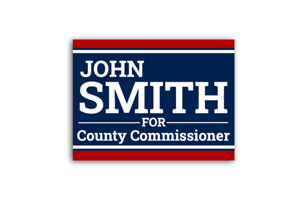 18" x 24" Custom Election Yard Sign Template