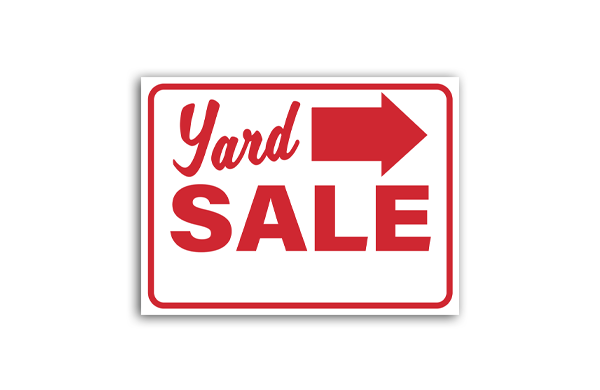 YARD SALE SIGN