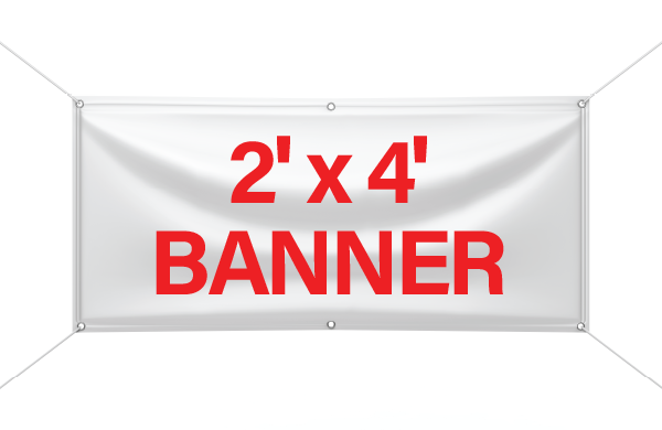 2x4 Sign Frame 2' x 4' Vinyl Banner – Print City Graphics, Inc.