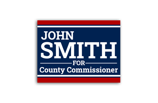 18" x 24" Custom Election Yard Sign Template