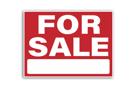 Printed Corrugated Plastic “For Sale” Sign – 18" x 24"