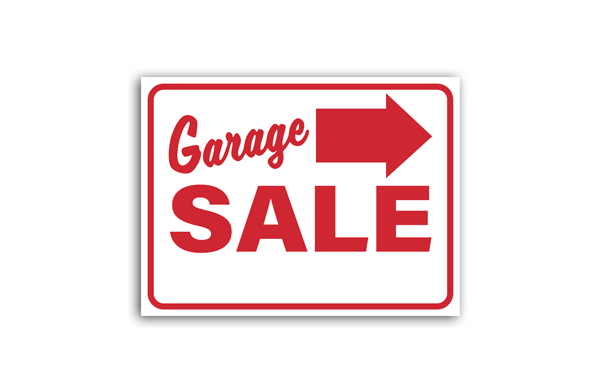 Printed Corrugated Plastic “Garage Sale” Sign – 18" x 24"